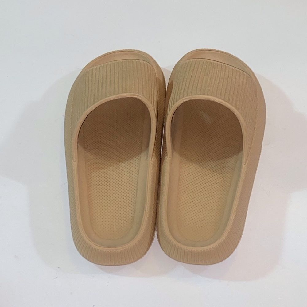 Tan Slide Sandals - Picture 2 of 7